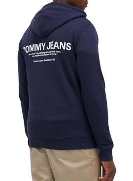 Sudadera Tommy Jeans Entry Graphic Marino Hombre