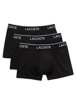 Pack 3 Boxer Lacoste Casual Negro Hombre