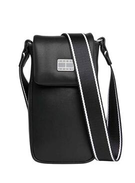 Bolso Tommy Jeans Ess City Girl Phone Negro Mujer