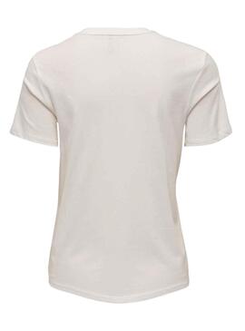Camiseta Only Marie Blanco para Mujer
