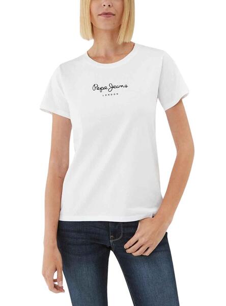 Camiseta Pepe Jeans Wendys Blanco Para Mujer