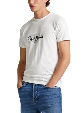 Camiseta Pepe Jeans Castle Blanco Para Hombre