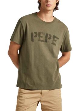 Camiseta Pepe Jeans Rolf Verde Para Hombre