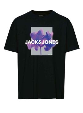 Camiseta Jack And Jones Floral Negro Para Niño