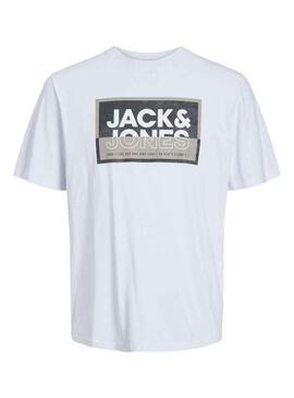 Camiseta Jack And Jones Logan Blanco Para Niño