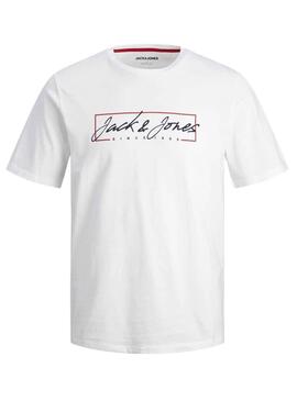 Camiseta Jack And Jones Zuri Blanco Para Hombre