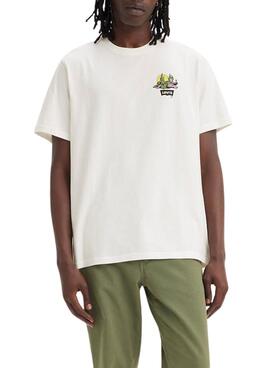 Camiseta Levi's Cacti Club Beige para Hombre
