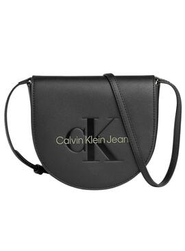 Bandolera Calvin Klein Saddle Negro para Mujer