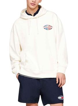 Sudadera Tommy Jeans Archive Blanco para Hombre