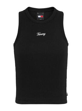 Camiseta Tommy Jeans Tank Negro para Mujer