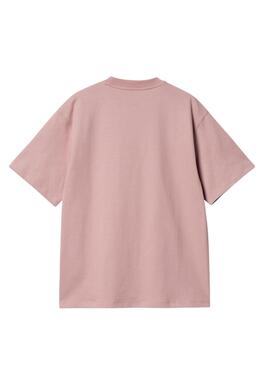 Camiseta Carhartt American Script Rosa Para Mujer