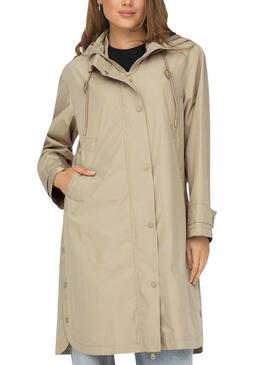 Parka Only Augusta Coat Beige Para Mujer