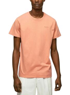Camiseta Pepe Jeans Jacko Naranja Para Hombre