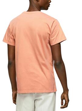 Camiseta Pepe Jeans Jacko Naranja Para Hombre