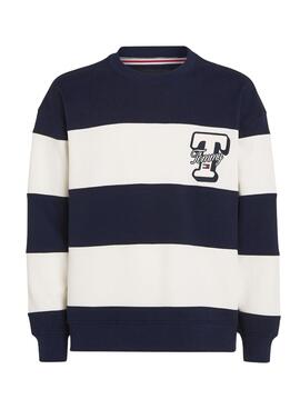 Sudadera Tommy Jeans Letter Relaxed Para Hombre