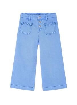 Pantalón Mayoral Wide Azul Para Niña