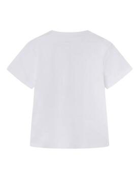 Camiseta Pepe Jeans Oda Blanco Para Niña