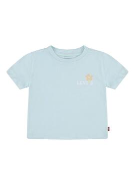 Camiseta Levis Ocean Turquesa Para Niña