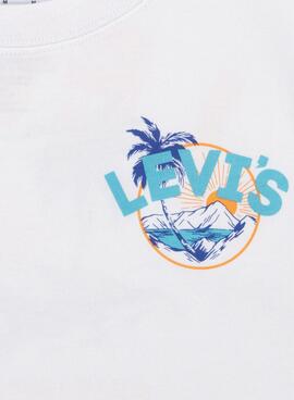 Camiseta Levis Scenic Blanco Para Niño