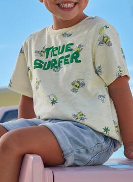 Camiseta Mayoral True Surfer Blanco Para Niño