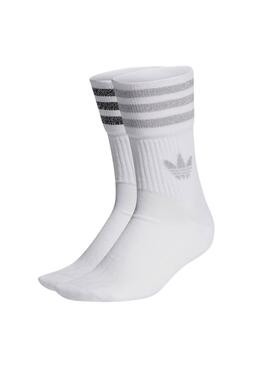 Pack Calcetines Adidas Glitter Blanco Para Mujer