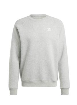 Sudadera Adidas Trefoil Essentials Gris Para Hombre