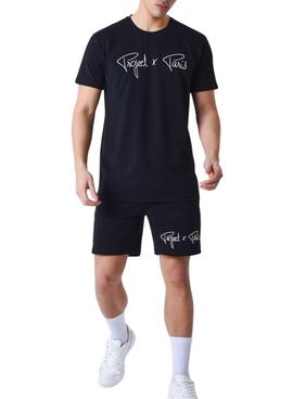 Camiseta Project x Paris Embroidery Negro Para Hombre