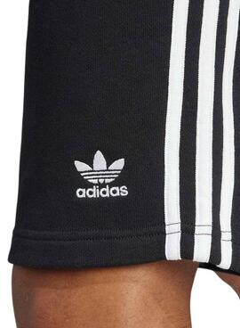 Pantalón Corto Adidas Adicolor 3 Stripes Negro Para Hombre