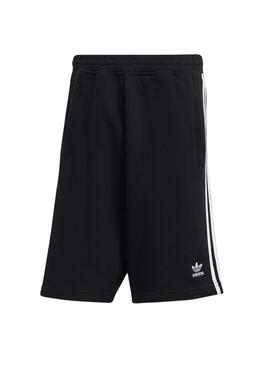 Pantalón Corto Adidas Adicolor 3 Stripes Negro Para Hombre