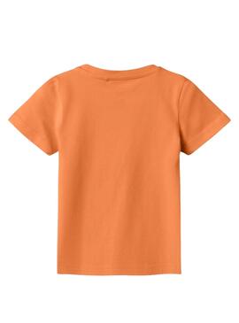 Camiseta Name It Fisher Naranja Para Niño