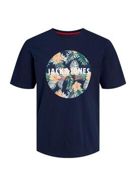 Camiseta Jack and Jones Chill Marino Para Hombre