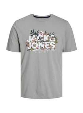 Camiseta Jack and Jones Chill Gris Para Hombre