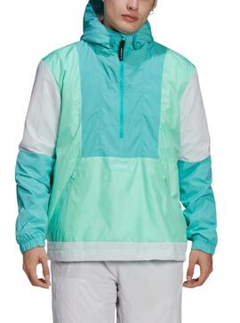 Cortavientos Adidas Adventure Blocked Verde Hombre 