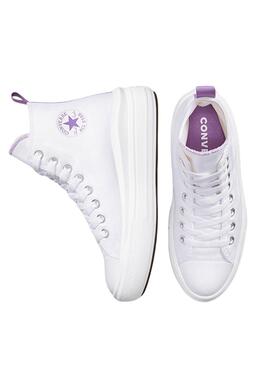 Zapatillas Converse Chuck Taylor Move Blanco y Lila