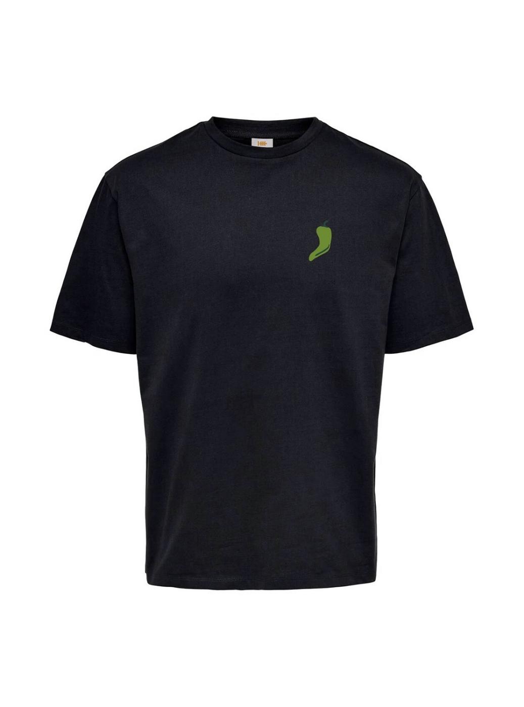 Camiseta Klout Pemento Negro Para Hombre y Mujer