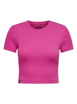 Camiseta Only Betty Fucsia Para Mujer