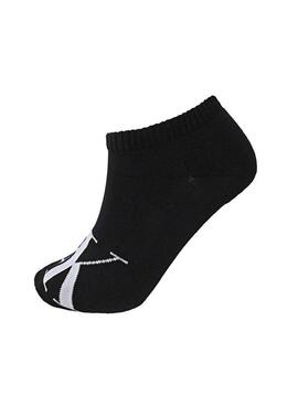 Calcetines Calvin Klein Sneaker Blanco y Negro Para Hombre