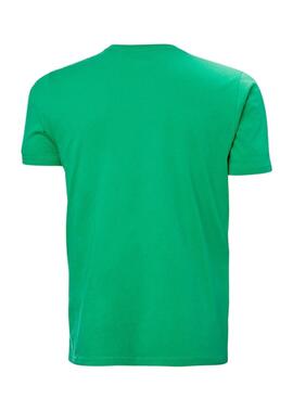 Camiseta Helly Hansen Logo Verde Para Hombre