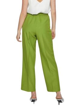 Pantalón Vila Winnie Verde Para Mujer