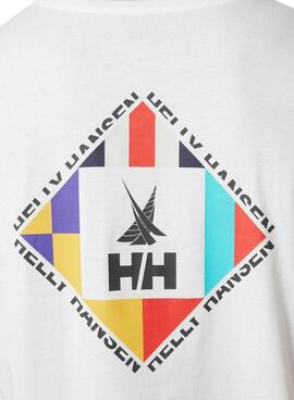 Camiseta Helly Hansen Shoreline Blanco Para Hombre