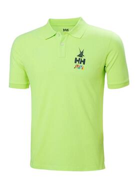 Polo Helly Hansen Koster Verde Para Hombre