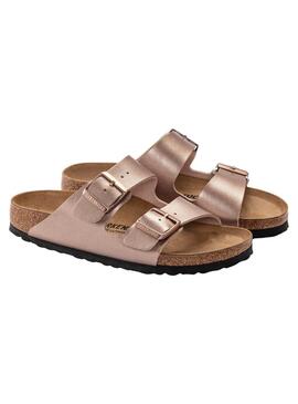 Sandalias Birkenstock Arizona Birko-Flor cobre para mujer