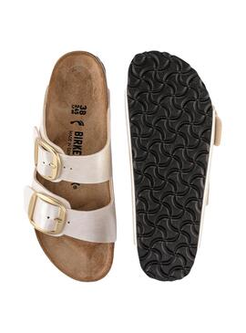 Sandalias Birkenstock Arizona big buckle metalizado para mujer