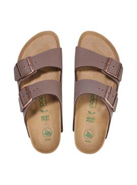 Sandalias Birkenstock Arizona PAP Flex platform narrow fit mocha para mujer