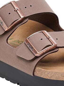 Sandalias Birkenstock Arizona Plataforma Topo  Para Mujer 