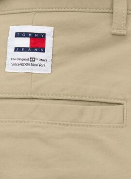 Pantalón Tommy Jeans Austin Cargo Beige Para Hombre