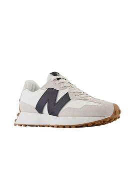 Zapatillas para mujer New Balance 327 blanco y negro 