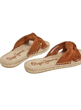 Sandalias Pepe Jeans Siva Marron Para Mujer