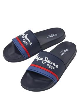 Chanclas Pepe Jeans Portobello Marino Para Hombre