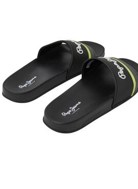 Chanclas Pepe Jeans Portobello Negro Para Hombre